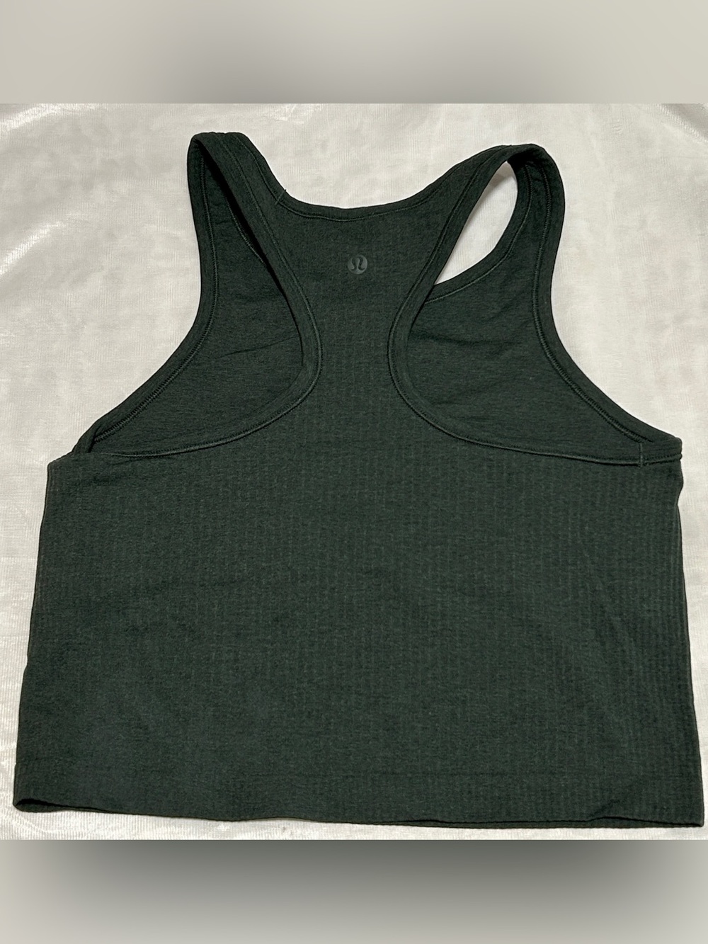 lululemon athletica Heathered Olive Green Racerback Sports Bra